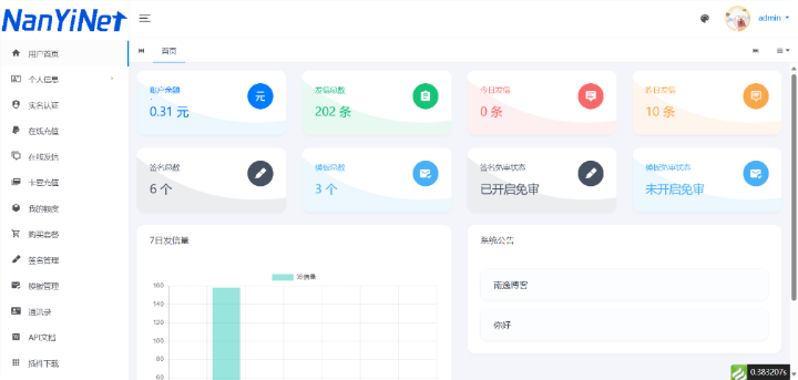 漫古分布式发信系统,短信系统,106短信,在线发信,API发信,自定义签名